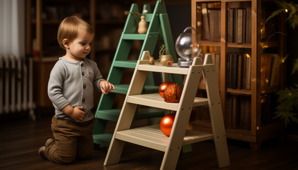 Quelles différences entre un escabeau classique et un escabeau Montessori ?